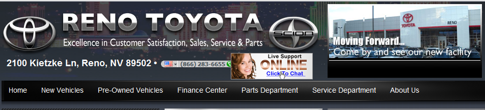 Toyota dealer increases web leads by 100% using CarChat 24