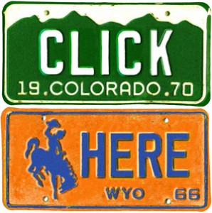 Click Here License Plates