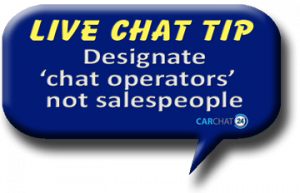 CarChat24 dealer website live chat tip