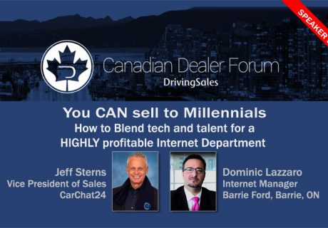 Jeff Sterns VP CarChat24 and Dominic Lazarro Barrie Ford to speak at DrivingSales Canadian Dealer Forum