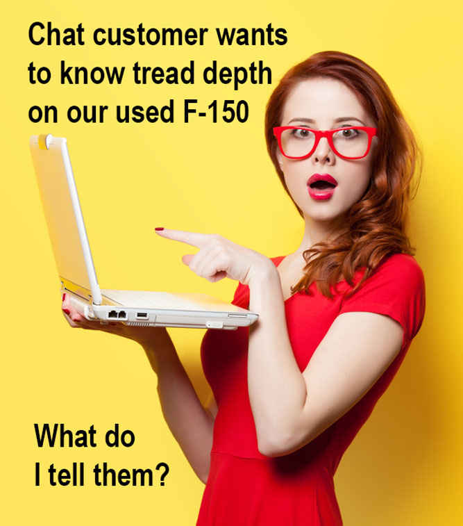 Chat operators shouldn't run all over the dealership looking for answers