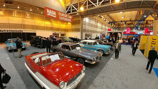 Classic car display at the New Orleans Convention Center during 2017 NADA Convention