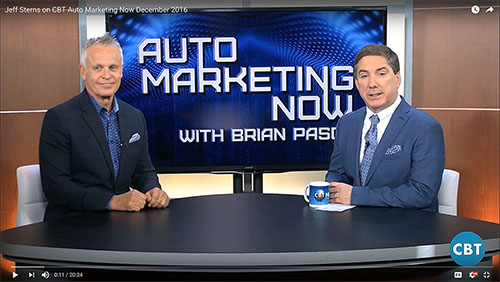 Jeff Sterns on Auto Marketing Now segment of CBT News with Brian Pasch discusses dealership website chat and text technology.