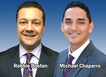 Robbie Boston (L) and Michael Chaparro assume CarChat24 team roles as General Manager and Vice President of Marketing, respectively.