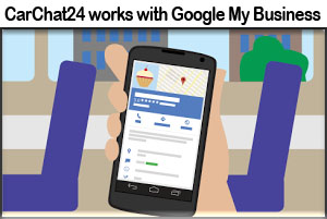 CarChat24 is fully compatible with Google My Business chat
