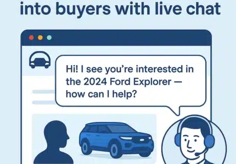 Turn website visitors into car buyers with live chat